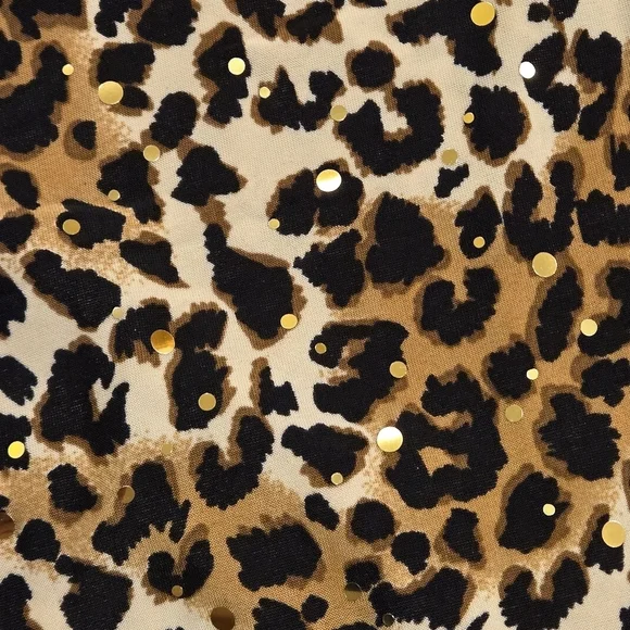 Emily Daniel's Animal Print Sleeveless Collared Pullover Top Women size L - Picture 11 of 12